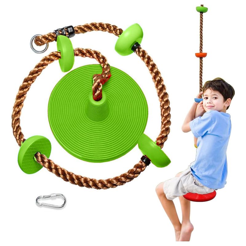 EVERSO - Columpio Mecedor De Escalada Multicolor Soporta Hasta 100Kg