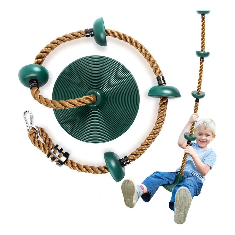 EVERSO - Columpio Mecedor De Escalada Multicolor Soporta Hasta 100Kg