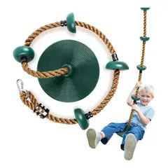 EVERSO - Columpio Mecedor De Escalada Multicolor Soporta Hasta 100Kg