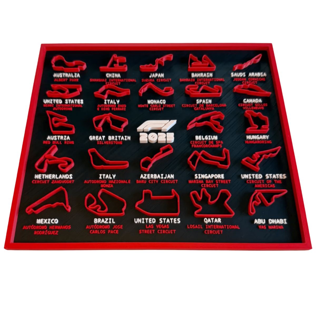 GENERICO - Calendario 3D - Formula 1 2025