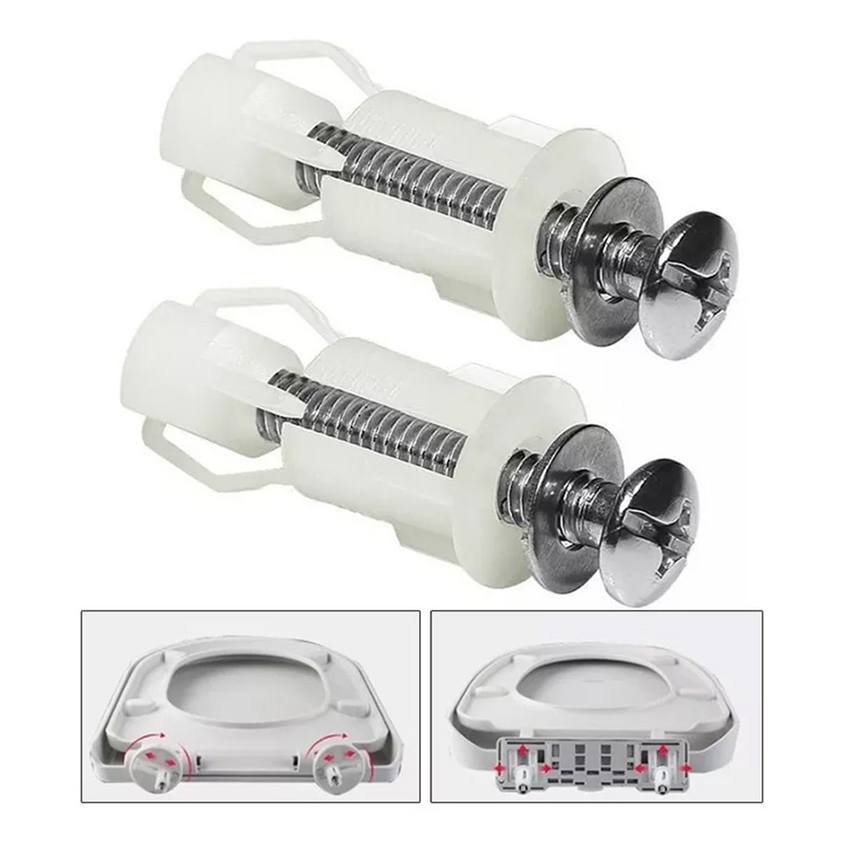 ATURE - Accesorios Para Tornillos De Asiento De Inodoro De 2 Piezas