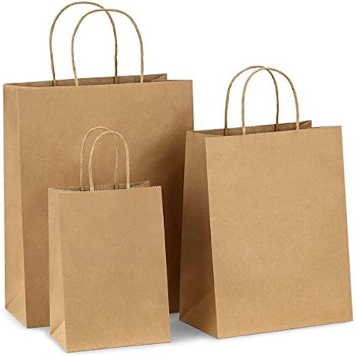 MALIK - Pack 108 bolsa reutilizables Cafe 32x26x12 cm