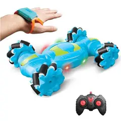 DANWEILE - Coche de juguete con control remoto 4x4 para niños - Azul