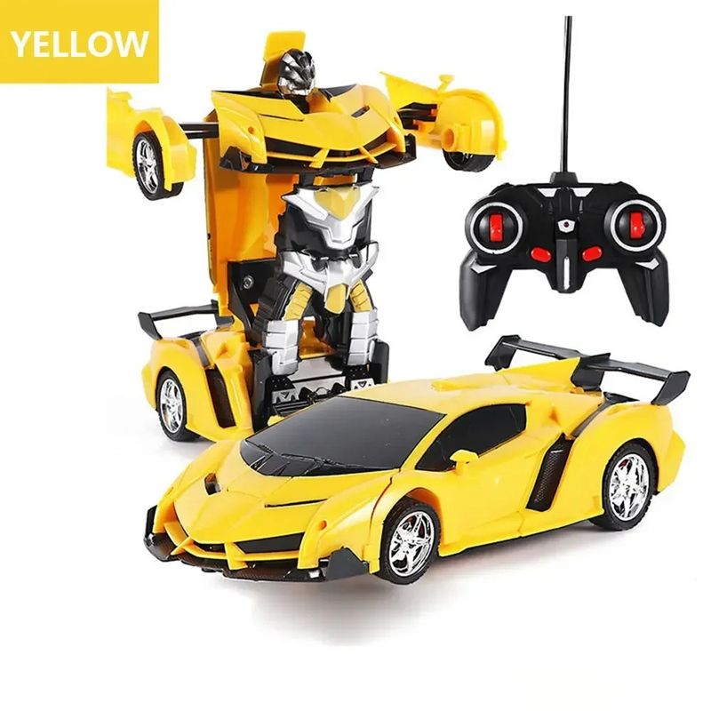 DANWEILE - Coche robot deformable con control remoto - Amarillo