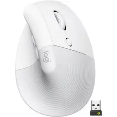 LOGITECH - Lift Vertical Ergonomic Wireless Mouse - Blanco