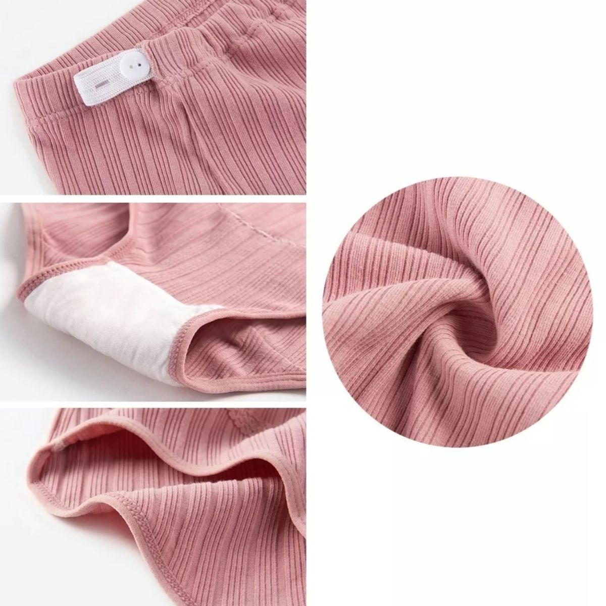 ATURE - 3u Ropa Braguitas De Algodón Cintura Alta Para Embarazadas