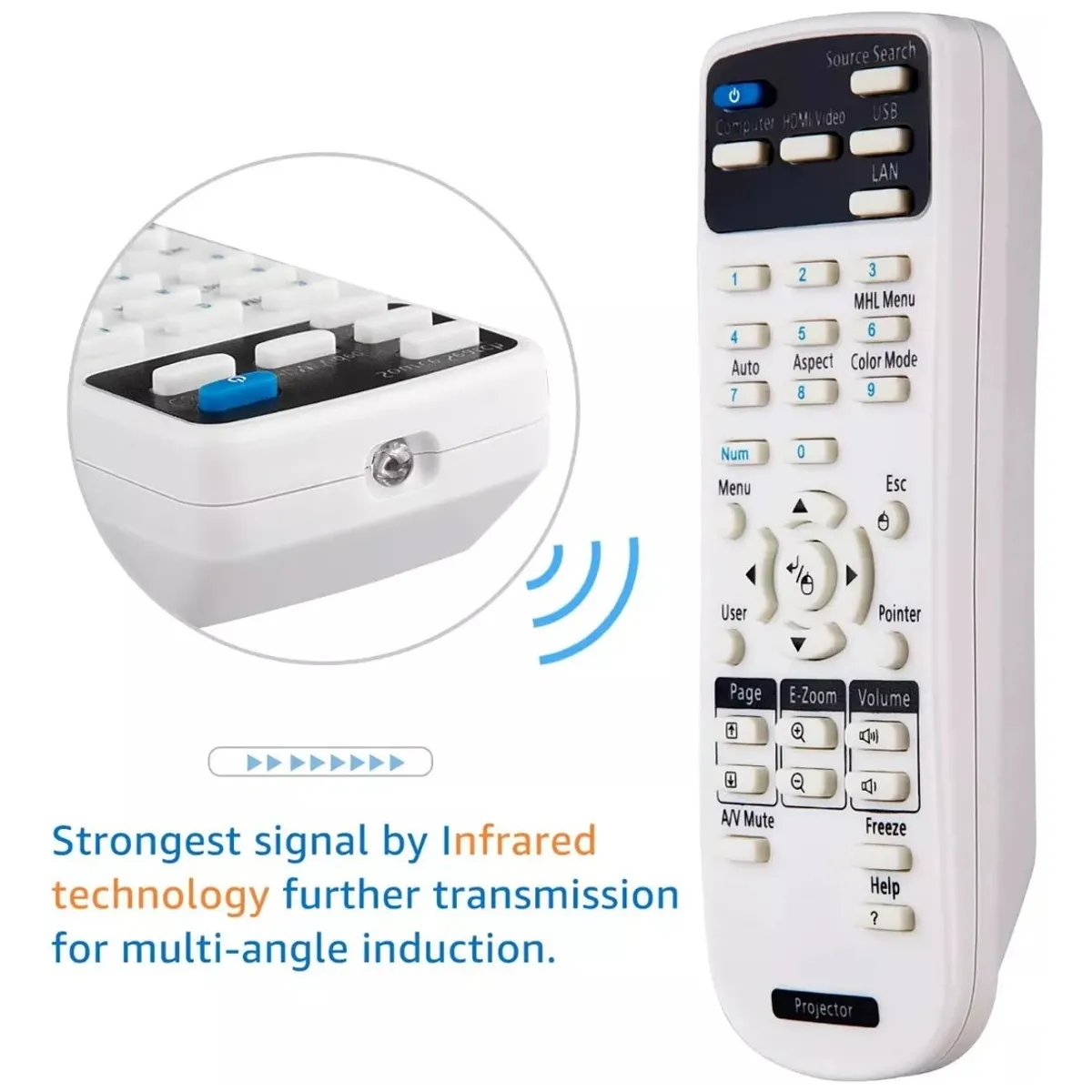 ATURE - Control Remoto 1599176 De Proyector Epson Todos Los Modelos