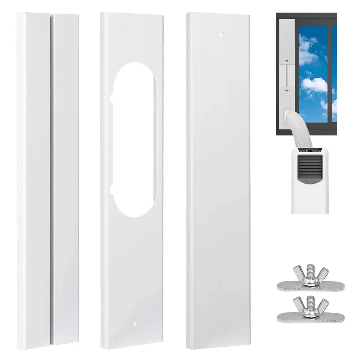 GENERICO - Sello De Ventana De Aire Acondicionado Portátil De 3 Piezas