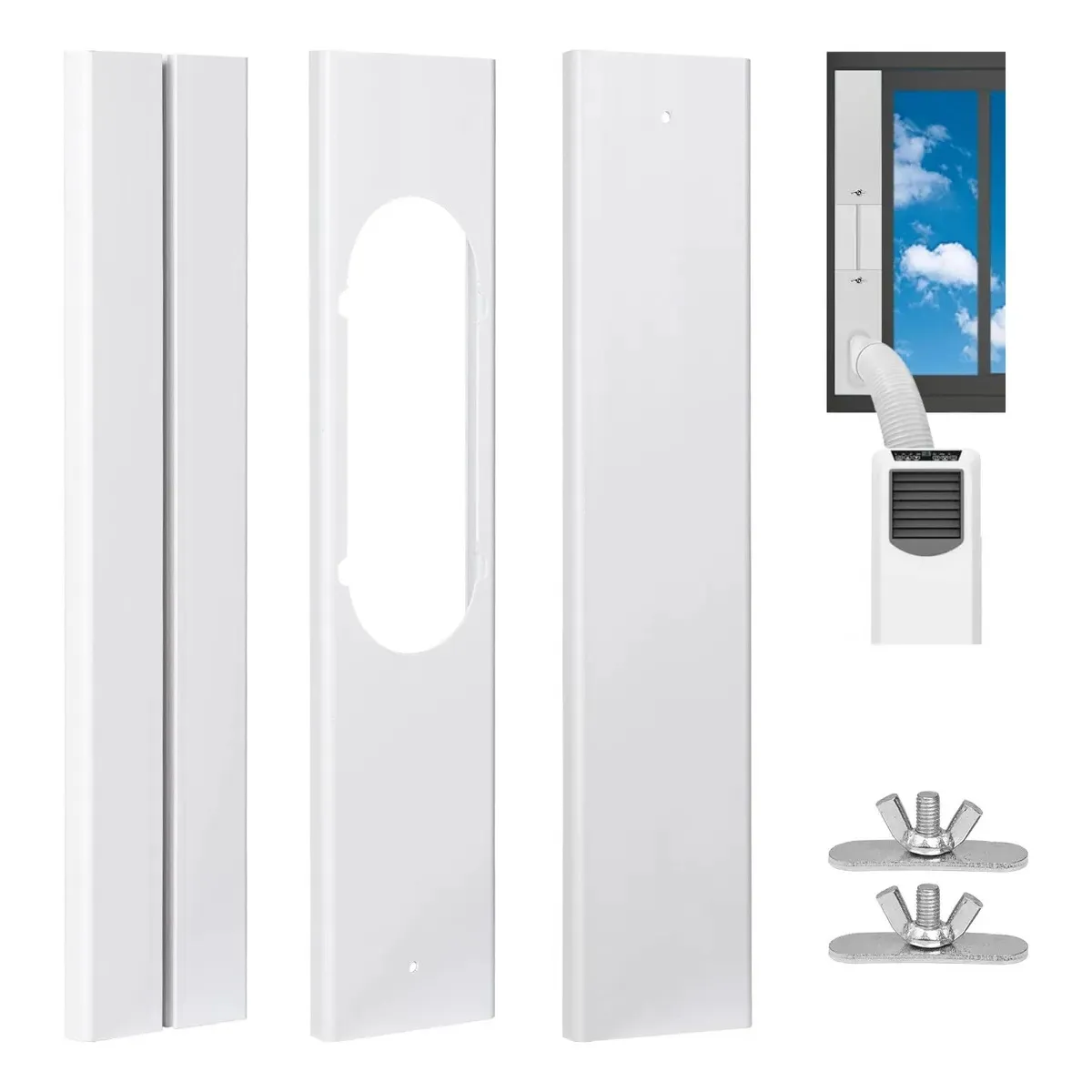 GENERICO - Sello De Ventana De Aire Acondicionado Portátil De 3 Piezas