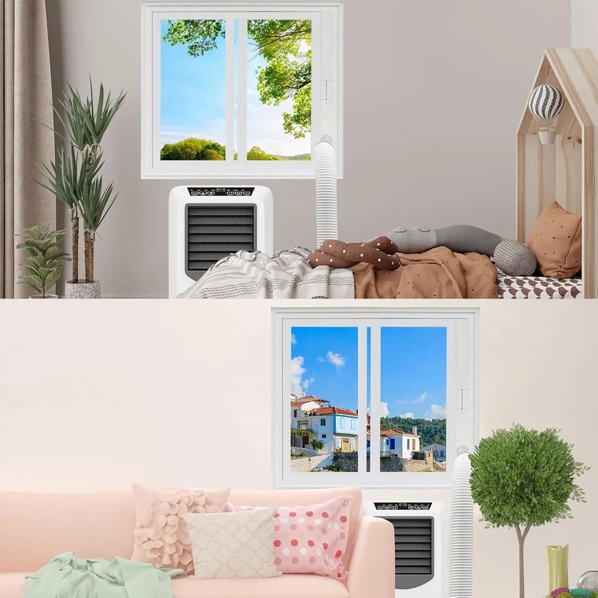 GENERICO - Sello De Ventana De Aire Acondicionado Portátil De 3 Piezas