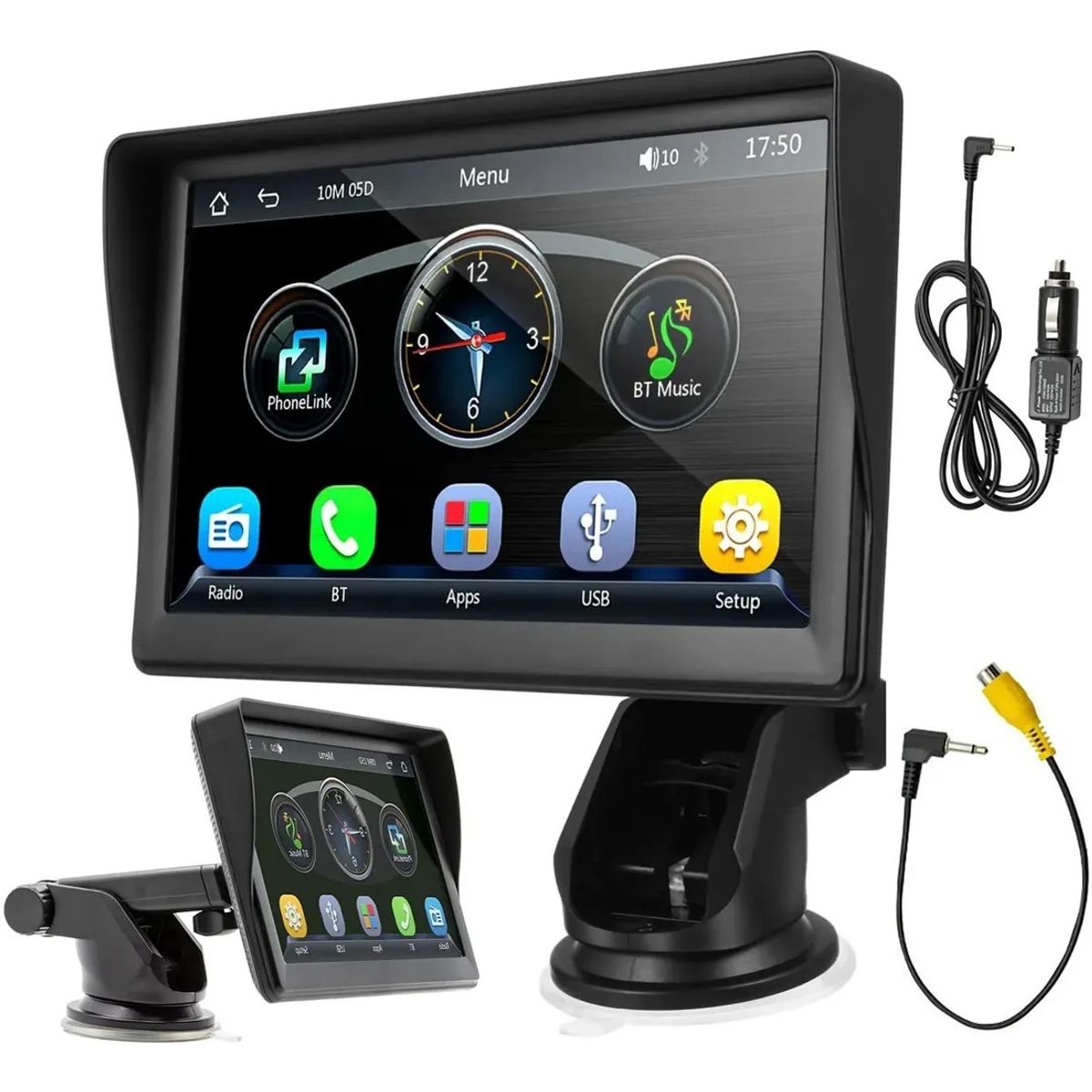 GENERICO - Radio Pantalla 7 Portatil Compatible Con Carplay Y Android