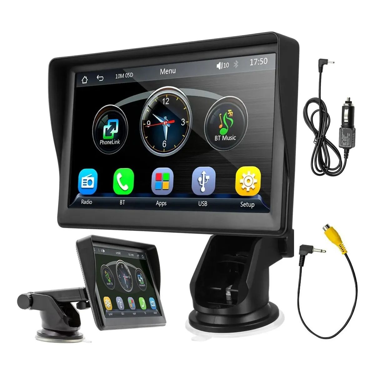 GENERICO - Radio Pantalla 7 Portatil Compatible Con Carplay Y Android