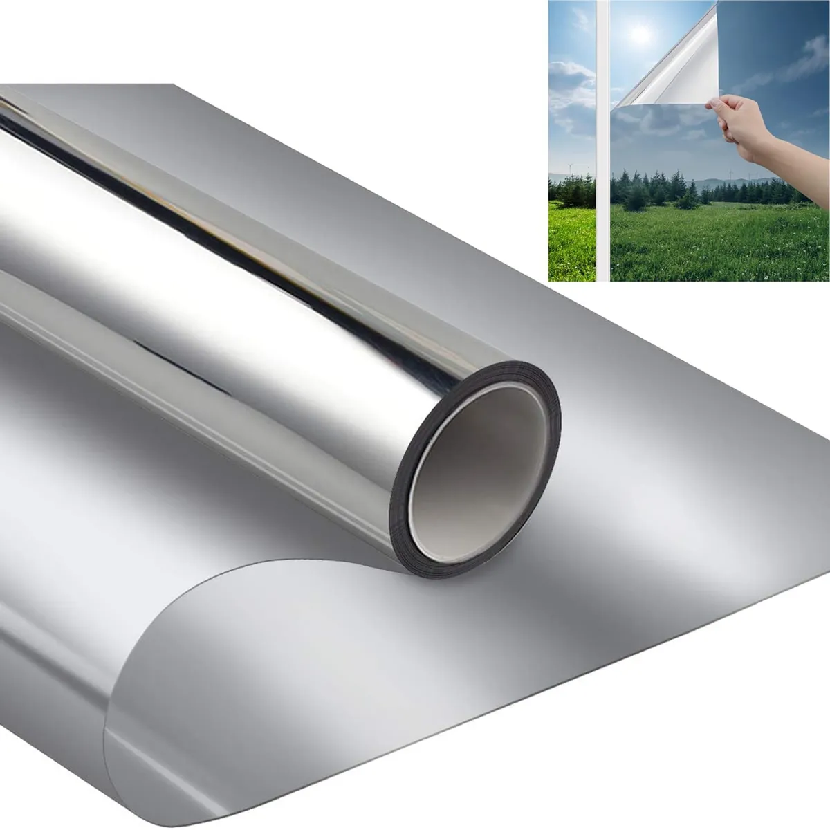 KUANGYE - Pelicula Para Vidrios Película Reflectiva Tipo Espejo 6m X1m