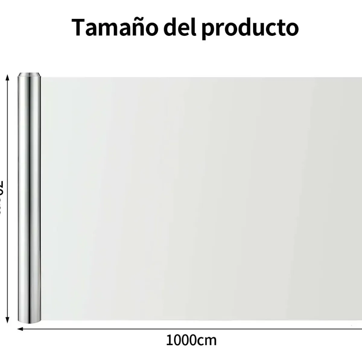 KUANGYE - Lamina Espejada Film Privacidad Vidrio Ventana 70 Cm × 10 M
