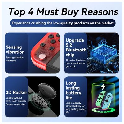 Imagen 2 del producto JOY-2 controladores inalámbricos RGB para Nintendo Switch Joypad