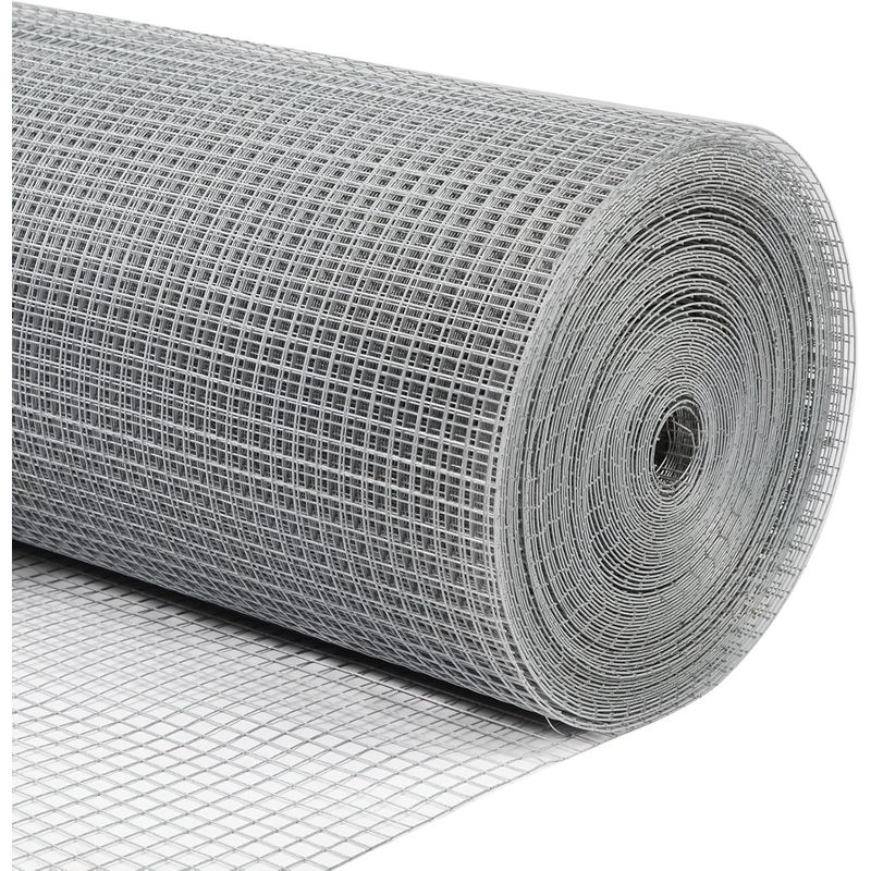 KUANGYE - Malla Jardín Malla Alambre Galvanizada Alto 90cm Largo 6 Mt