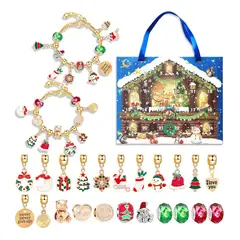 KUANGYE - Pulsera De Calendario De Adviento De Diy Navidad 24 Días