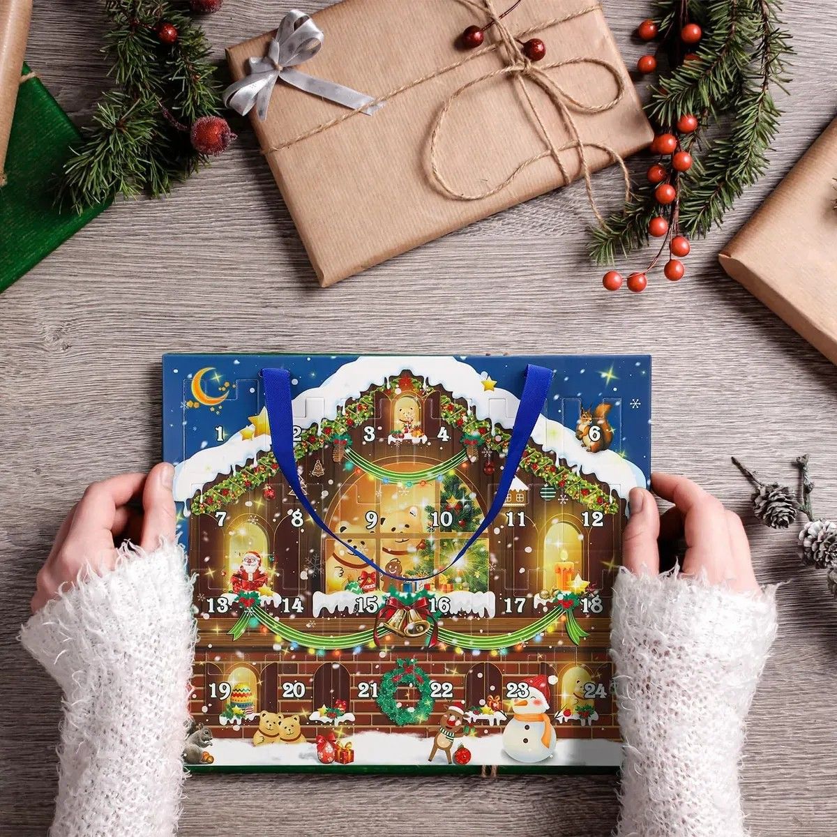 KUANGYE - Pulsera De Calendario De Adviento De Diy Navidad 24 Días