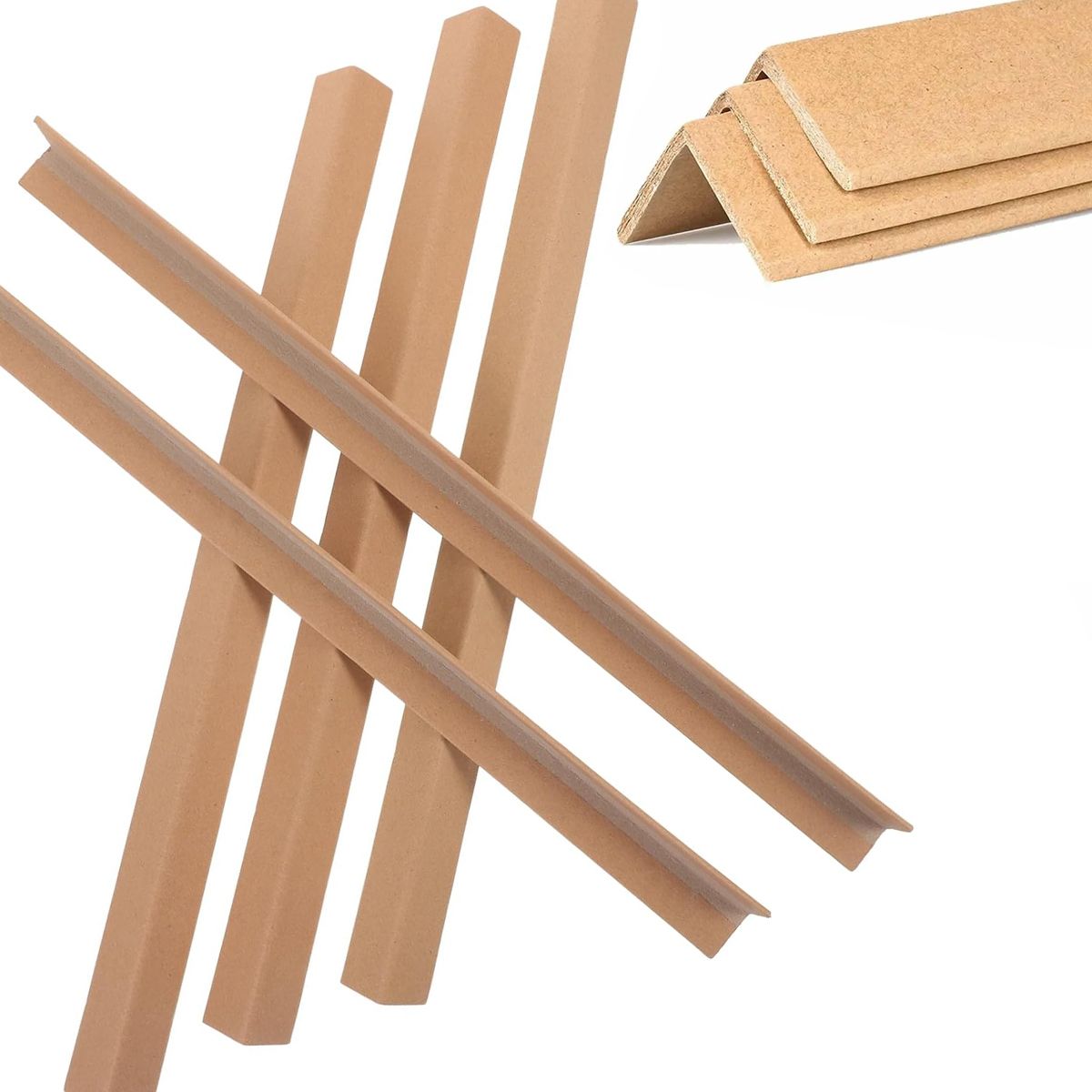 KUANGYE - Esquineros De Cartón 3x3 Cm Largo 100 Cm 25 Piezas