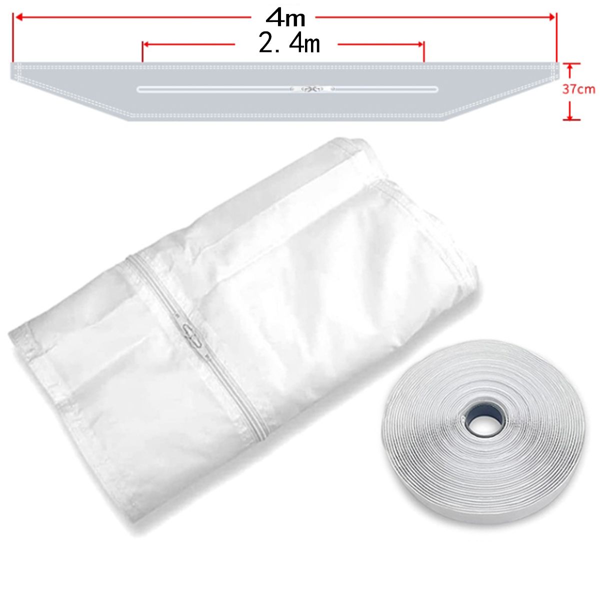 ATURE - Triángulo Móvil Aire Acondicionado Ventana Sellado Tela 4m