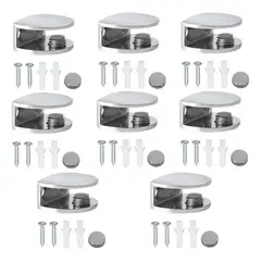 ATURE - 8 Set Soporte Metálico Acrílico Publicidad Mostrador Vidrio