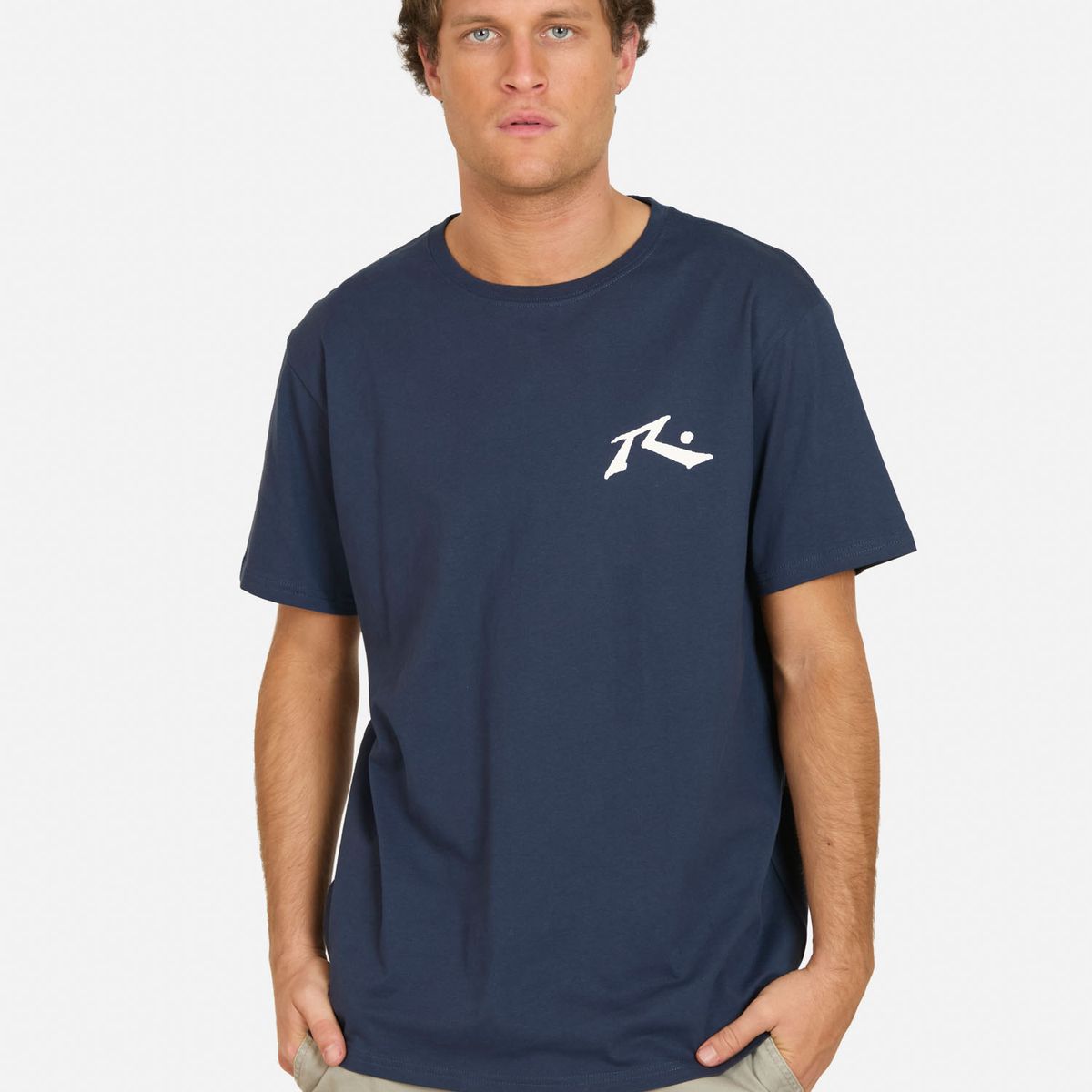 RUSTY - Polera MC Bruma Azul Hombre Rusty