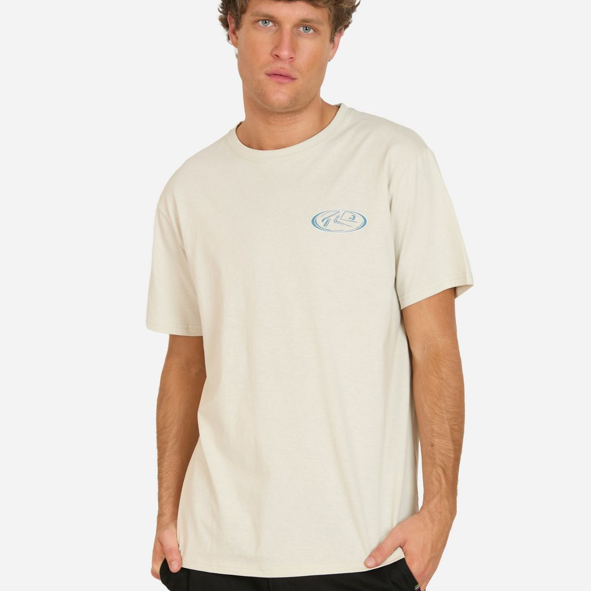 RUSTY - Polera MC Crank Beige Hombre Rusty