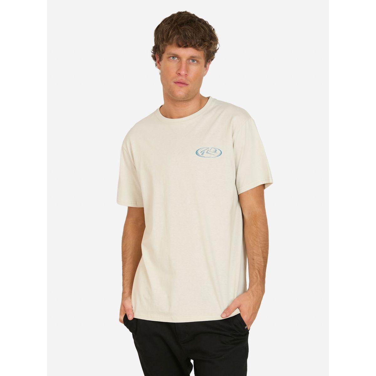 RUSTY - Polera MC Crank Beige Hombre Rusty