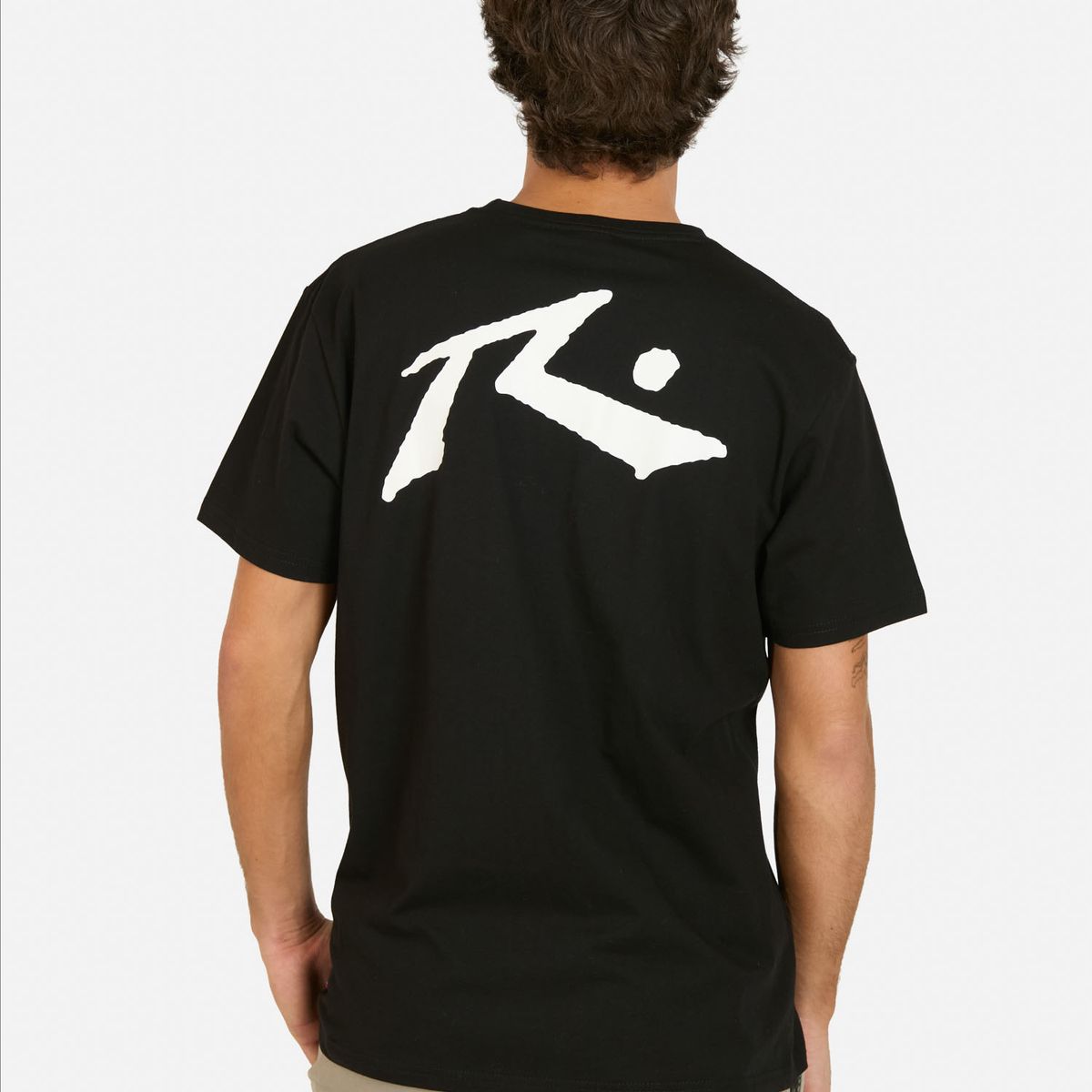 RUSTY - Polera MC Bruma Negro Hombre Rusty