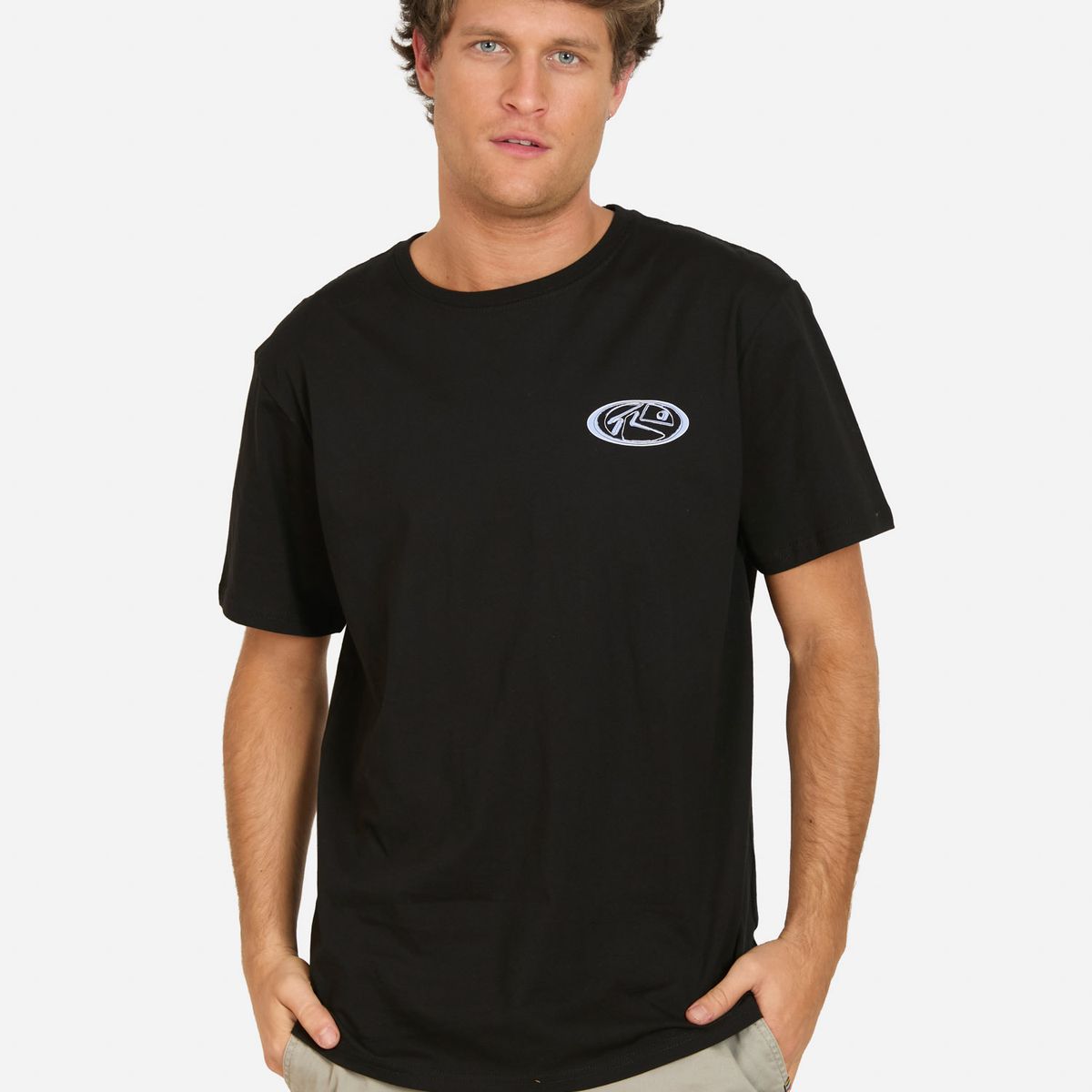 RUSTY - Polera MC Crank Negro Hombre Rusty