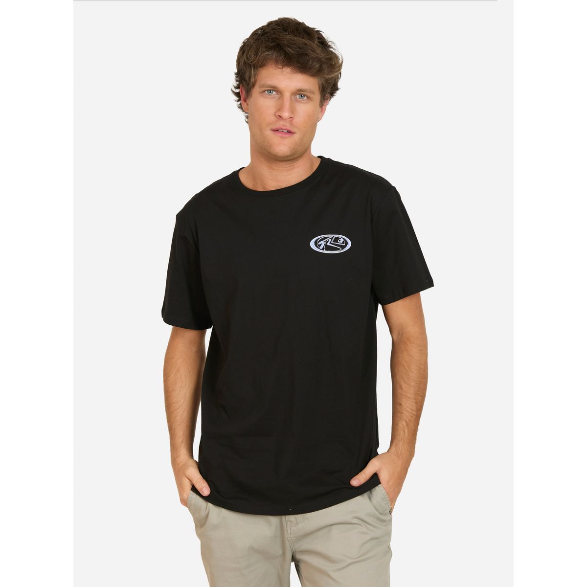 RUSTY - Polera MC Crank Negro Hombre Rusty