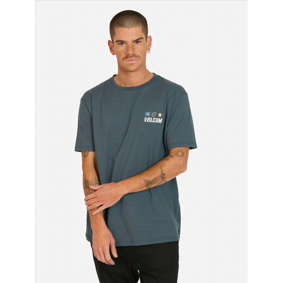 VOLCOM - Polera MC Effect Azul Hombre Volcom