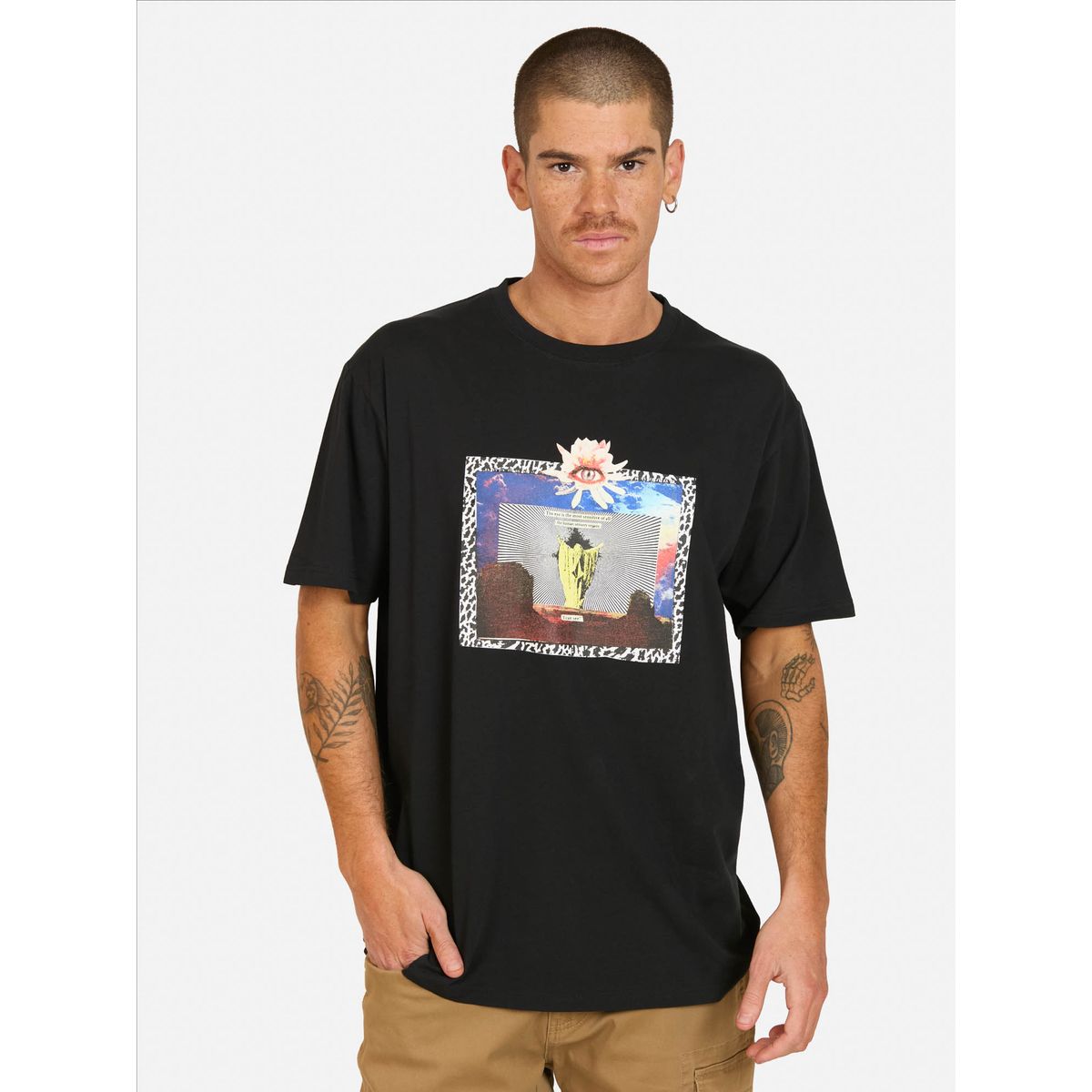 VOLCOM - Polera MC Eyecansee Negro Hombre Volcom