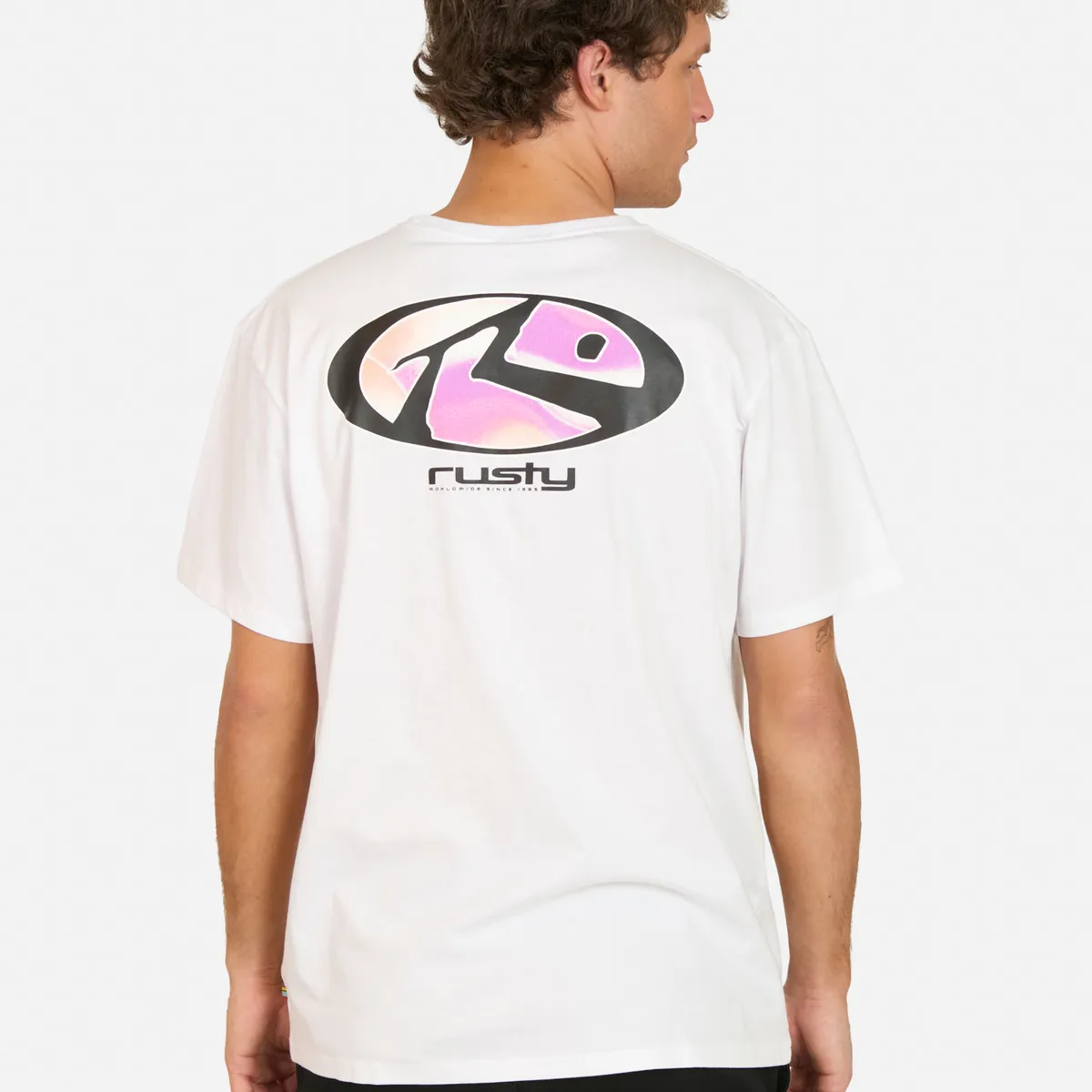 RUSTY - Polera MC Daga Blanco Hombre Rusty