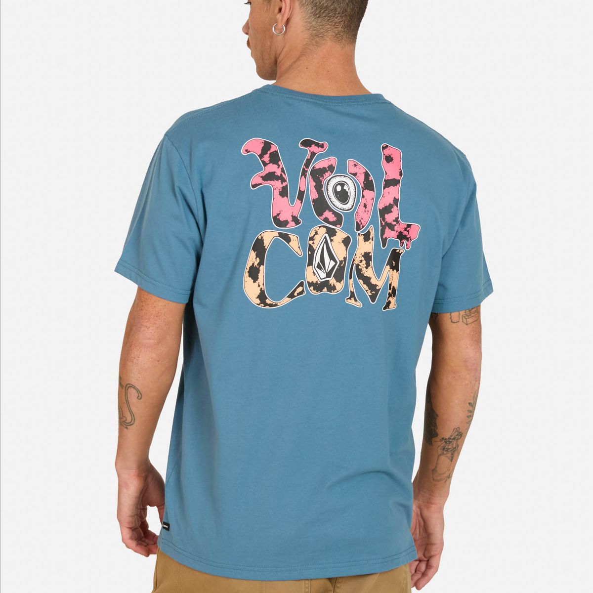 VOLCOM - Polera MC Eye Wrap Azul Hombre Volcom