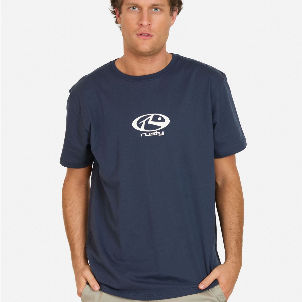 RUSTY - Polera MC Daga Azul Hombre Rusty