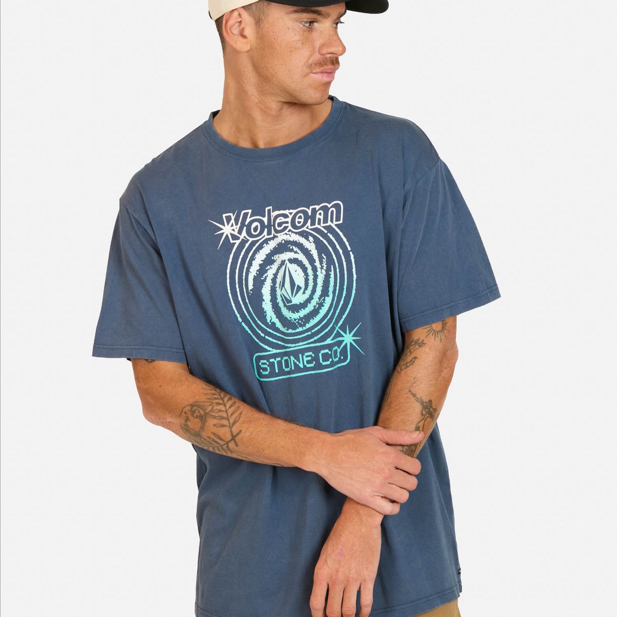 VOLCOM - Polera MC Deep Trance Azul Hombre Volcom