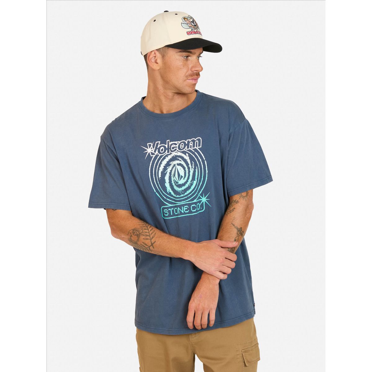 VOLCOM - Polera MC Deep Trance Azul Hombre Volcom