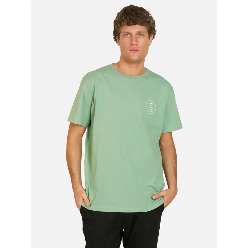 RUSTY - Polera MC Drift Verde Hombre Rusty
