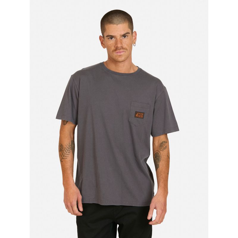 VOLCOM - Polera MC Curb Gris Hombre Volcom - Gris