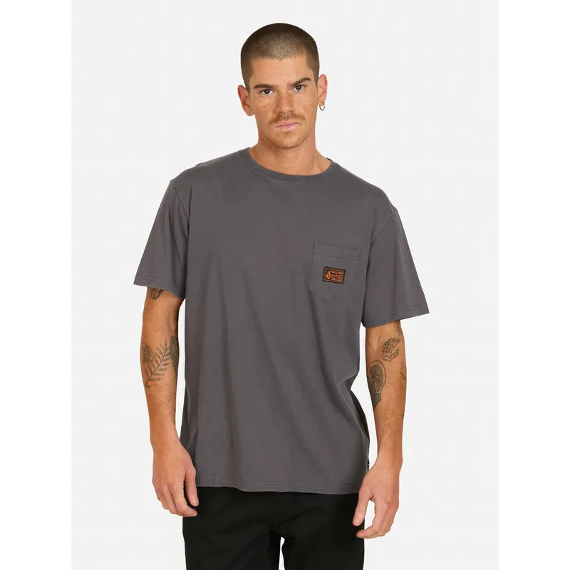 VOLCOM - Polera MC Curb Gris Hombre Volcom - Gris