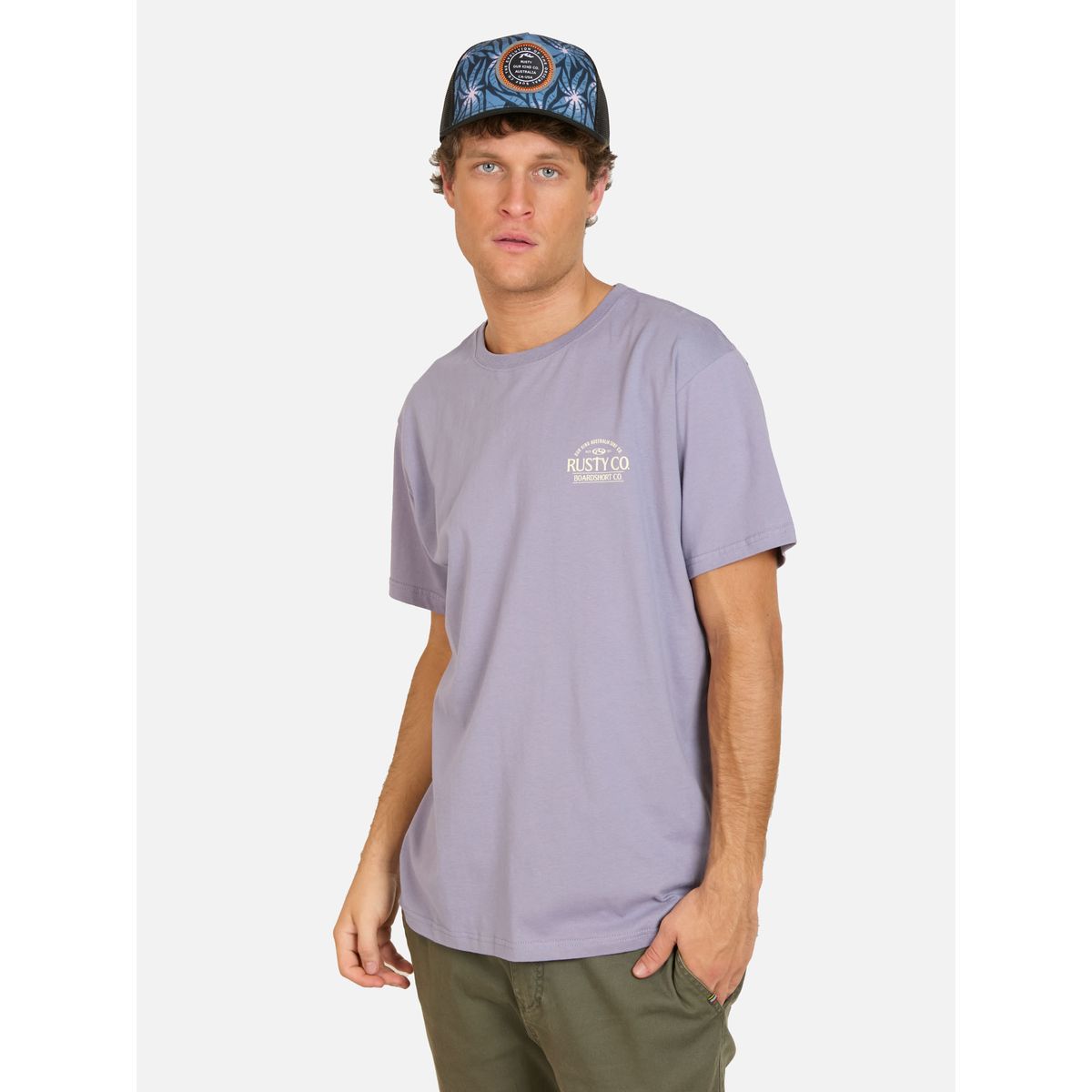 RUSTY - Polera MC Denso Morado Hombre Rusty