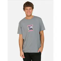 RUSTY - Polera MC Crest Gris Hombre