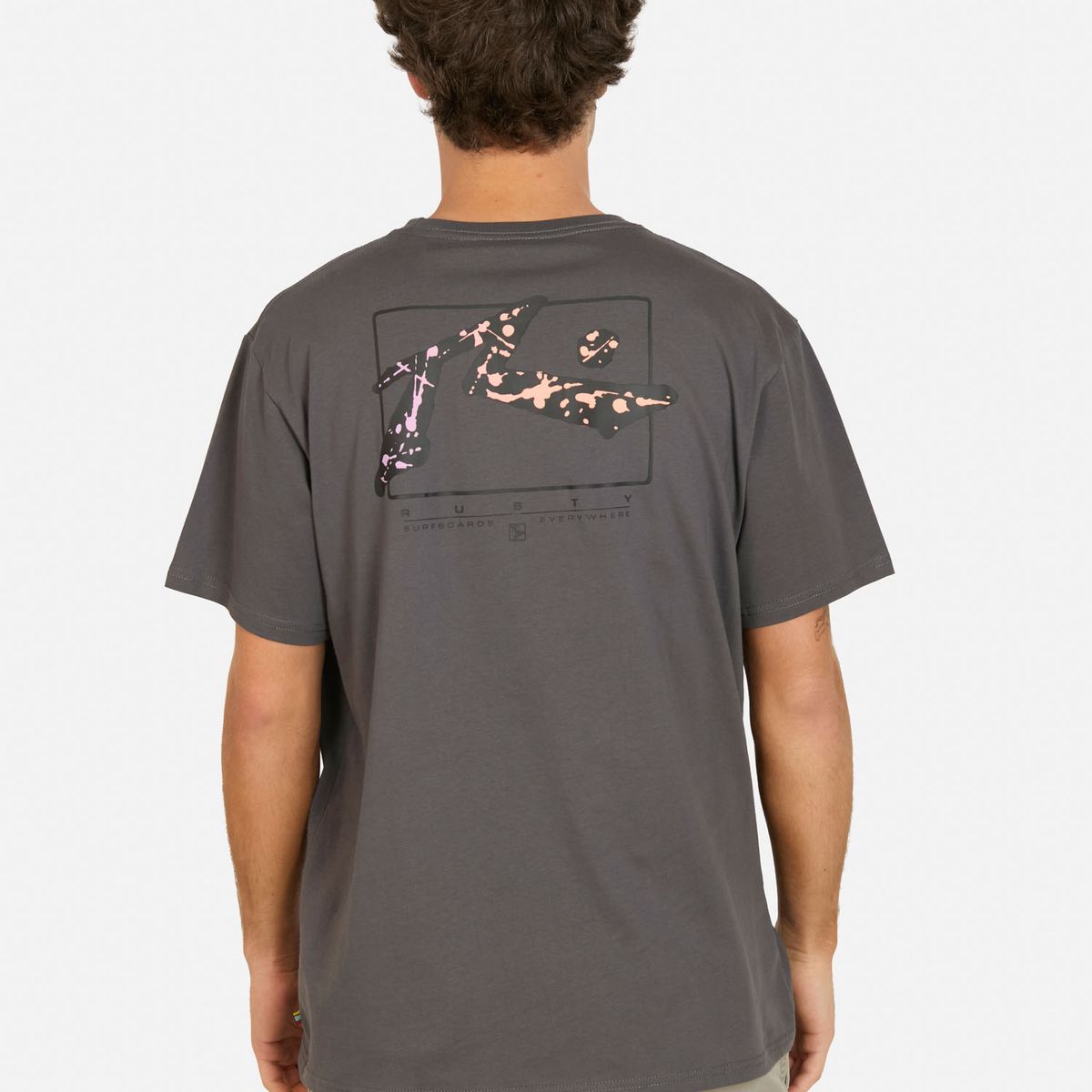RUSTY - Polera MC Deep Gris Hombre Rusty