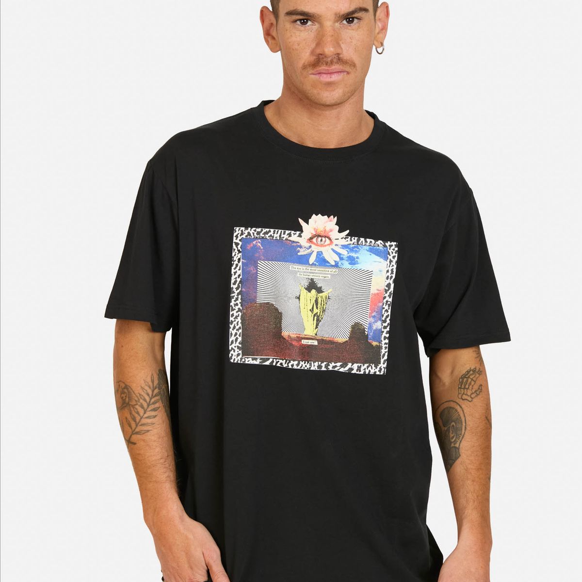 VOLCOM - Polera MC Eyecansee Negro Hombre Volcom