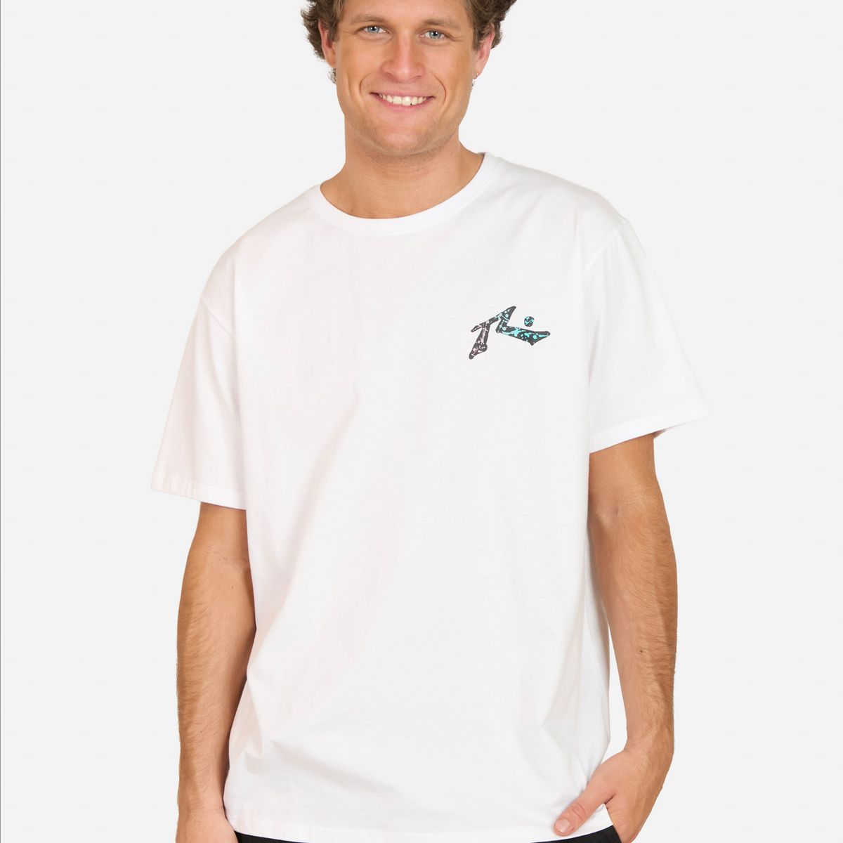 RUSTY - Polera MC Deep Blanco Hombre Rusty