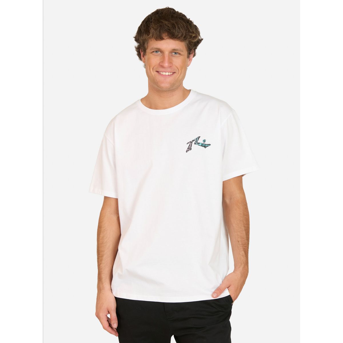 RUSTY - Polera MC Deep Blanco Hombre Rusty