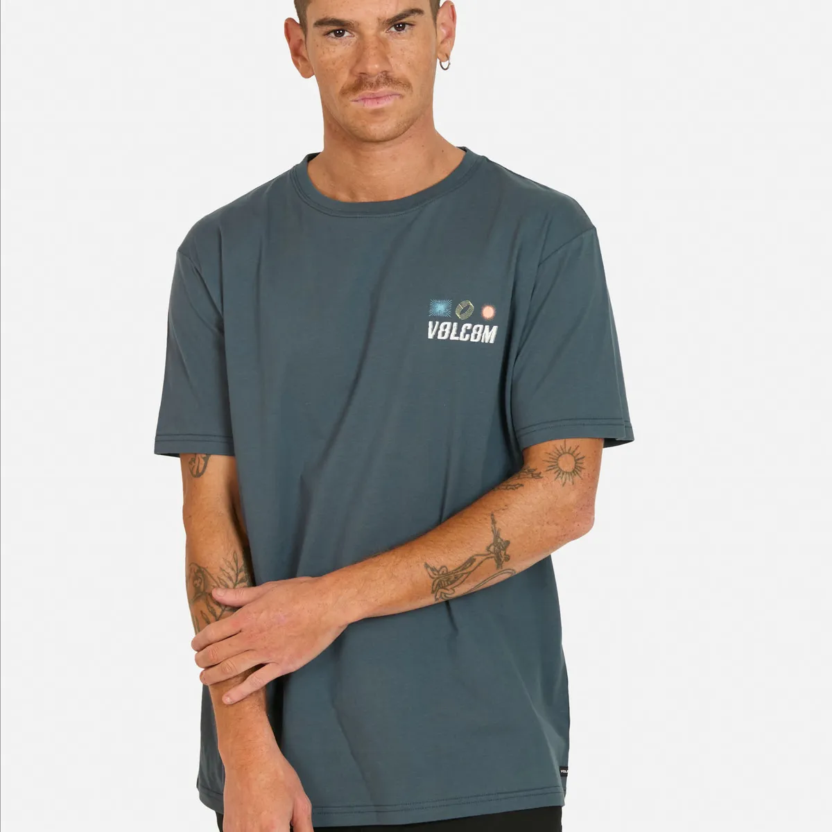 VOLCOM - Polera MC Effect Azul Hombre Volcom