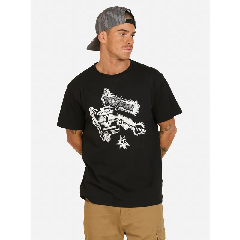 VOLCOM - Polera MC Flip Negro Hombre Volcom