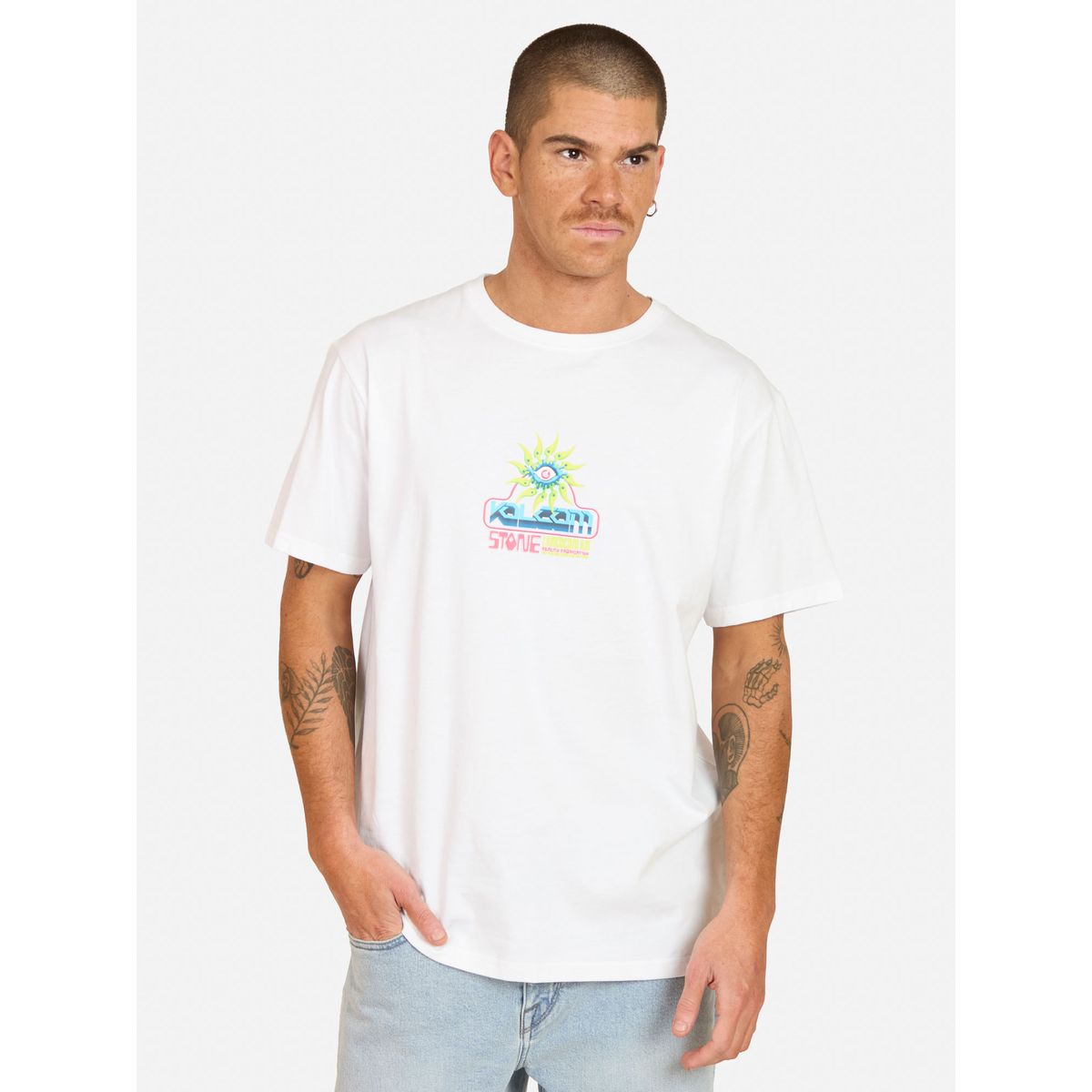 VOLCOM - Polera MC Reallity Fab Blanco Hombre Volcom